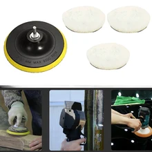 

5PCS Universal Car Polish Pad 3/4inch for M14 Soft Wool Machine Waxing Polisher Car Body Polishing Discs Cleaning Accessories