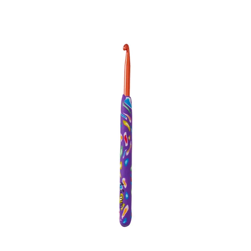 A Set of 9 Bags Knitting Tools Color Cartoon Picture Polymer Clay Handle Crochet Long Polymer Clay Handle Aluminum Crochet