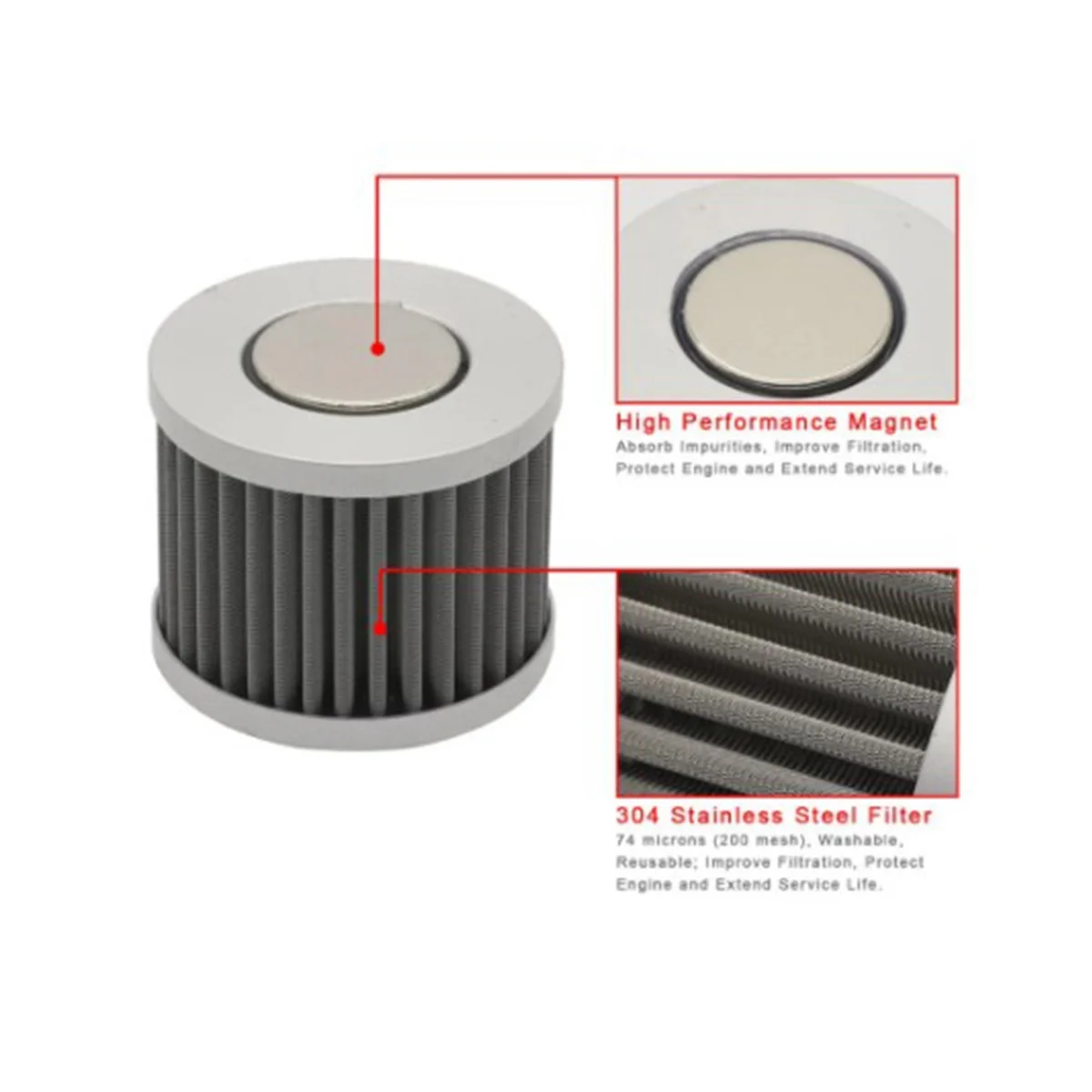 

Oil Filter Automotive Products Oil Filter for Honda red