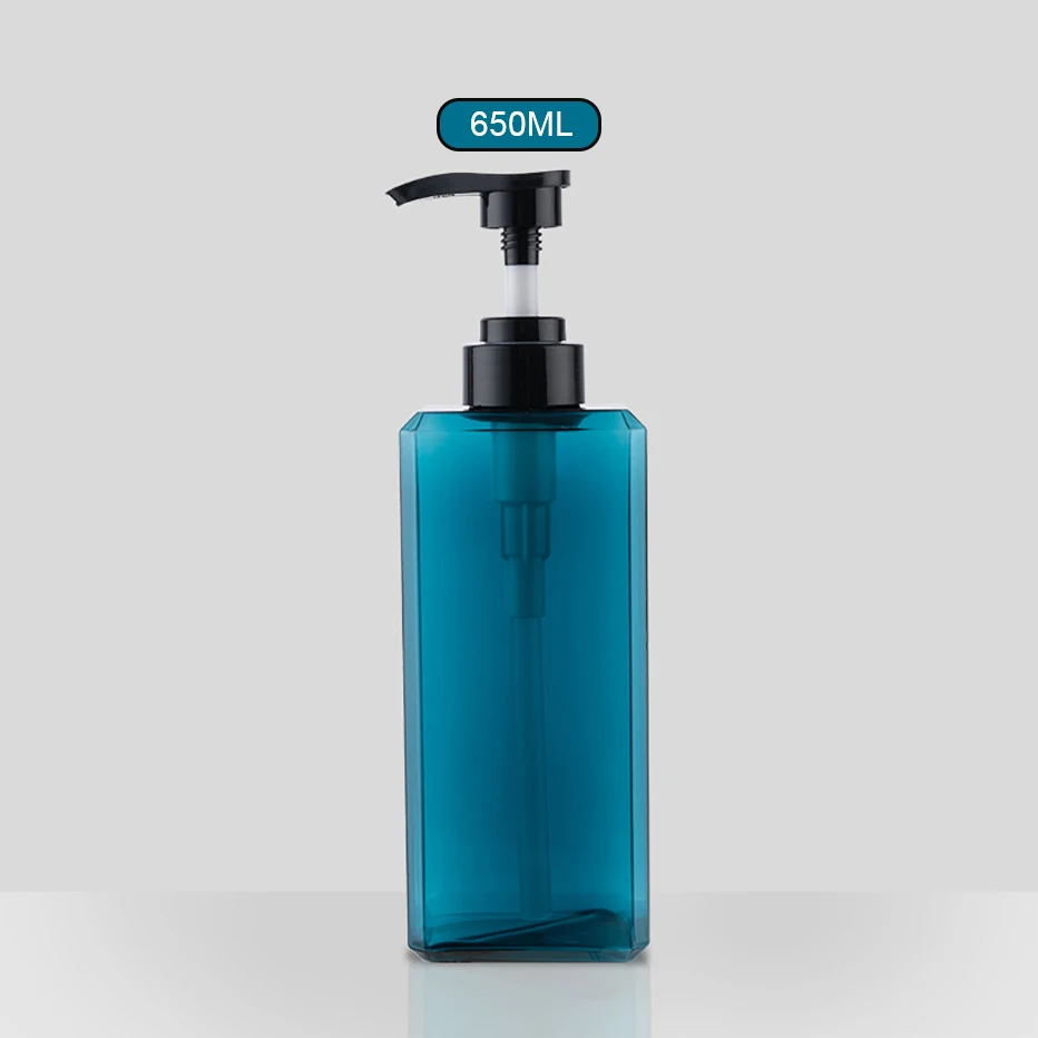 1000ml Square Refillable Pump Bottle for Shampoo, Conditioner, and Body Wash