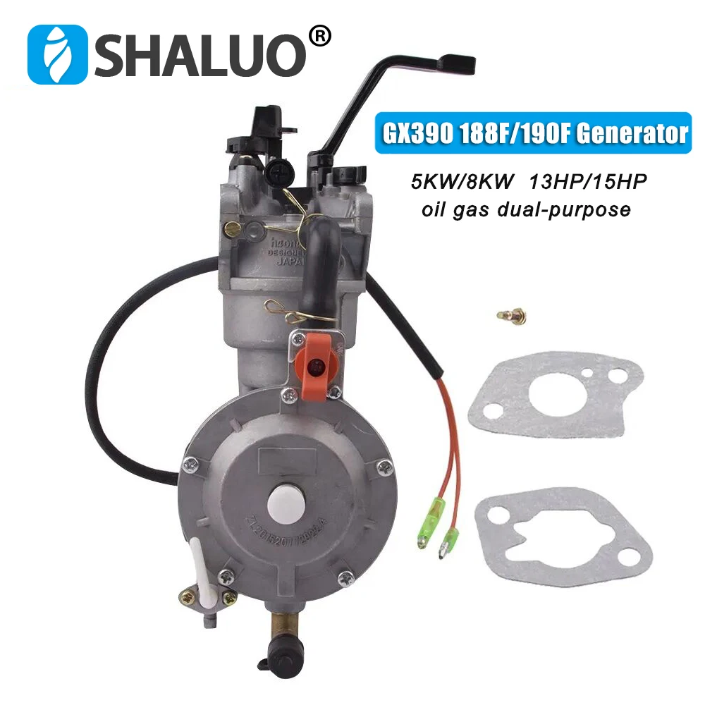 Gasoline generator parts 5KW 188F 190F 192F LPG carburetor dual fuel LPG conversion kit for 8KW 9KW 192F gasoline generator dual fuel carburetor