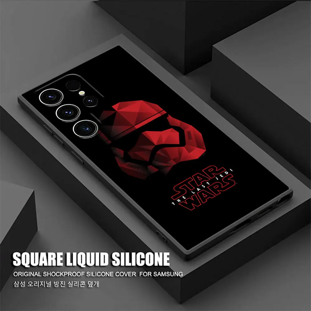 Galaxy-Themed Soft Phone Case - The Last Jedi Design
