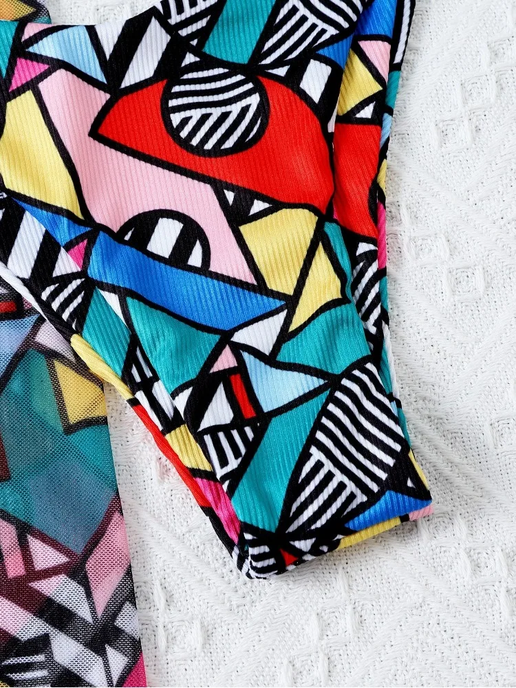 Three Pieces Push Up Bikini Thong Swimsuit Women Swimwear Beach Skirt Cover Up Summer Separate Bathing Suit Women Swimming Suits