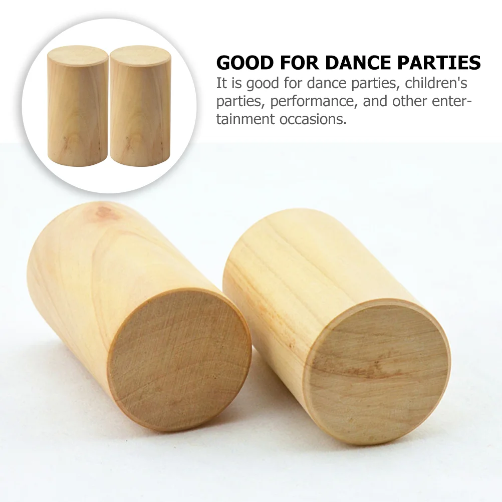 Wooden Shaker Toys Handheld Smooth Children Party Performance Dance Educational
