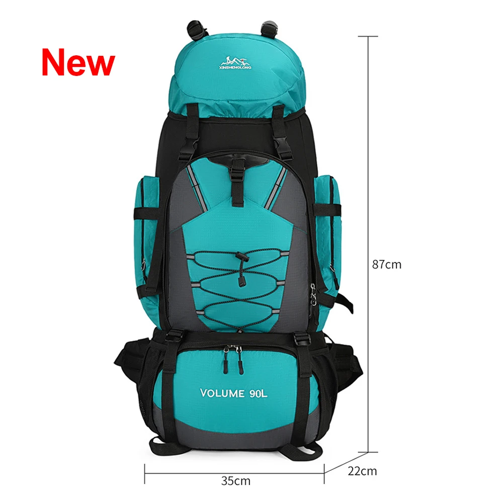 90L Waterproof Hiking Camping Backpack Trekking Bag Rucksack Large Capacity Travel Outdoor Sports Bags Camping Equipment Men 6