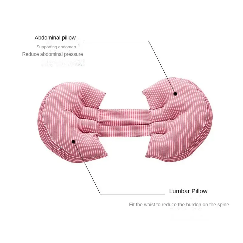 Multi-function U Shape Pregnancy Pillow Bamboo Fiber Cotton Side Sleepers For Mater