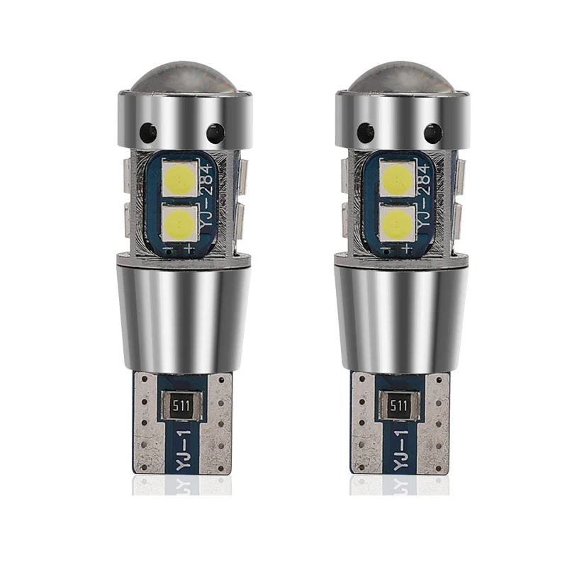 

2 шт., автомобисветодиодный светодиодные лампы T10 W5W 3030 10SMD 168 194