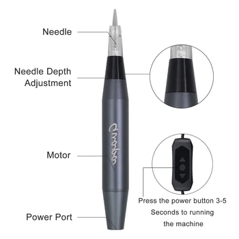Newest Professional Makeup Tattoo Pen Machine Permanent Eyebrow Lip Contour Pen Beauty Art Tattoo Gun with