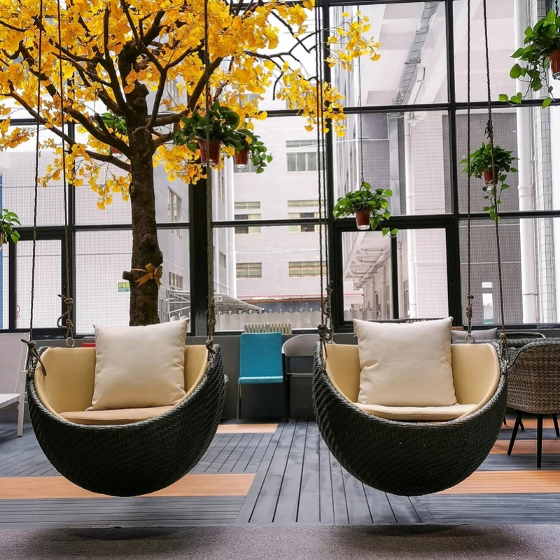 Hanging chair, swing, outdoor rocking chair, courtyard home, Nordic swing  chair, balcony, hanging basket, light luxury furniture