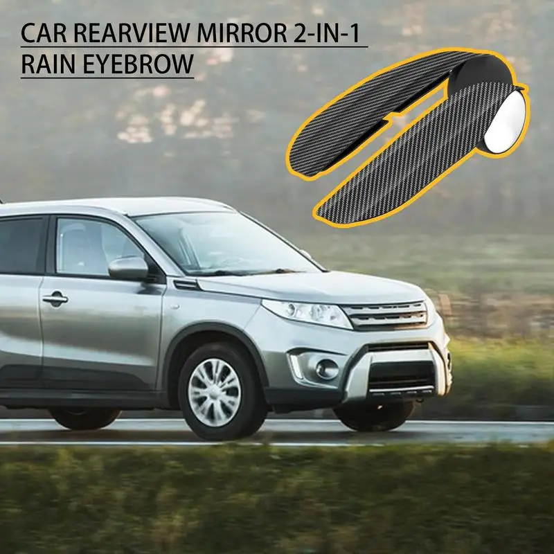 Multi-function Guard Rain Eyebrows Snap Car Protection Aid Waterproof Carbon Fibre Look Protector Cover For Cars Trucks Suvs
