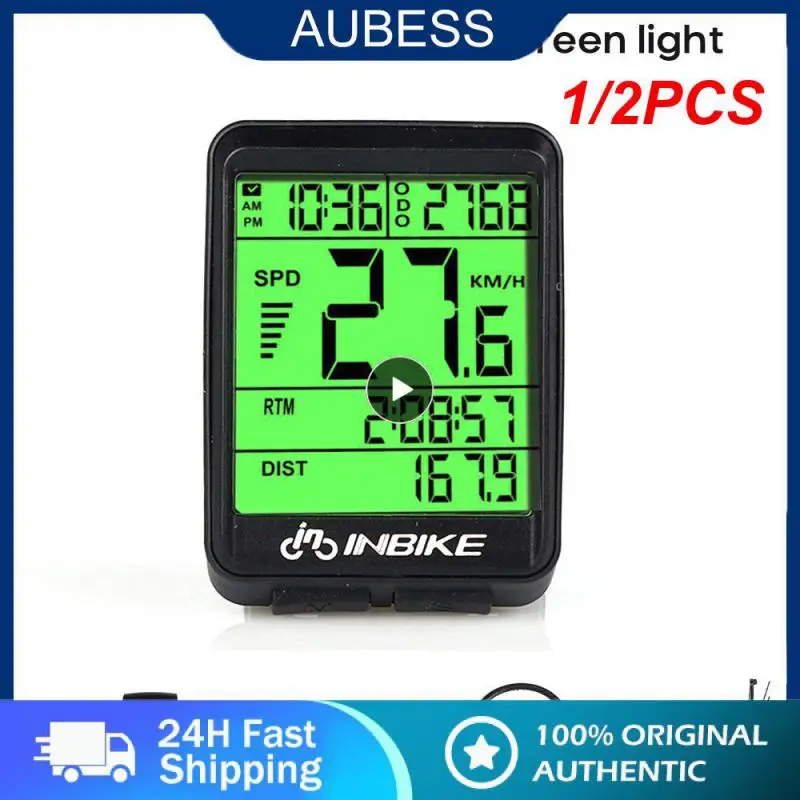 

1/2 шт. водонепроницаемый беспроводной и проводной компьютер для горных велосипедов велосипедный одометр секундомер Спидометр часы с цифровой шкалой