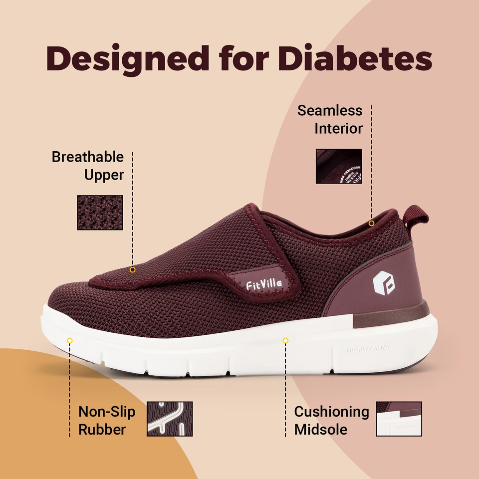 FitVille Diabetische Slippers Voor Mannen Extra Breed Schoenen Voor