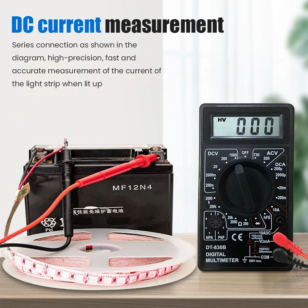 Description Picture 6 of itemDigital Multimeter Handheld Digital Display Multimeter Ammeter Voltmeter Electrical Instruments and Meters