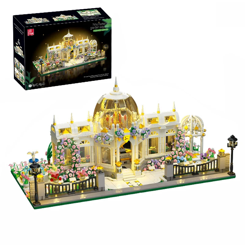 2023New Moc Idea City Construction Street View Square Garden Building Blocks Mattoni Modello Assemblaggio Giocattoli Per Bambini Set Regalo