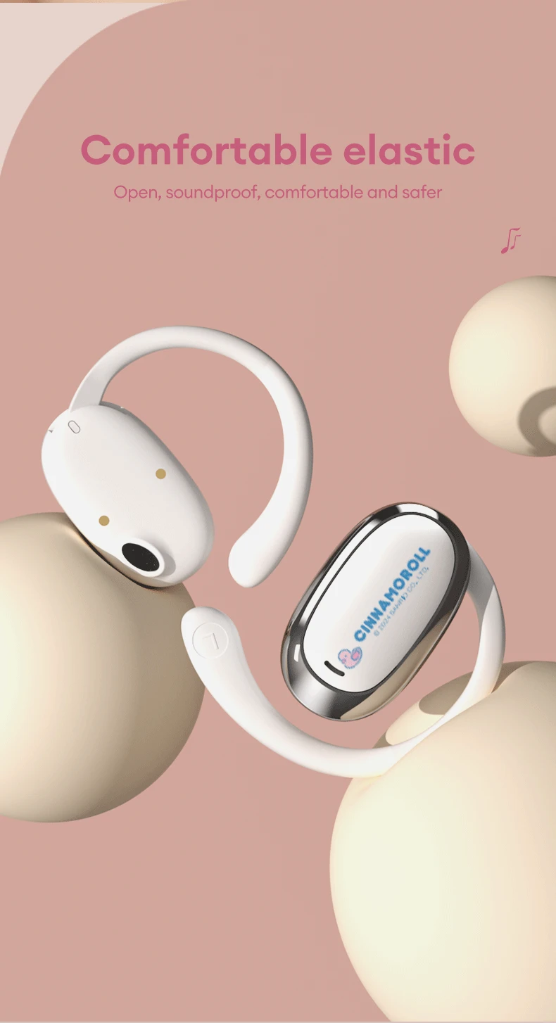 Sanrio Ear Hook Wireless Earbuds YX24 Hello Kitty Cute
