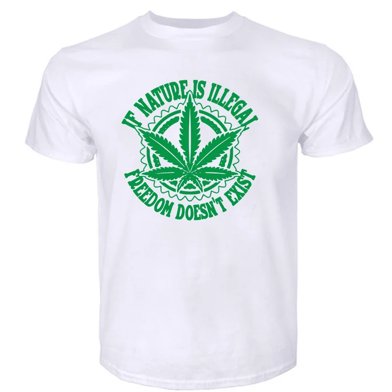 cottontshirtmenIfNatureisIllegalJointLegalizedWeedmensbrand