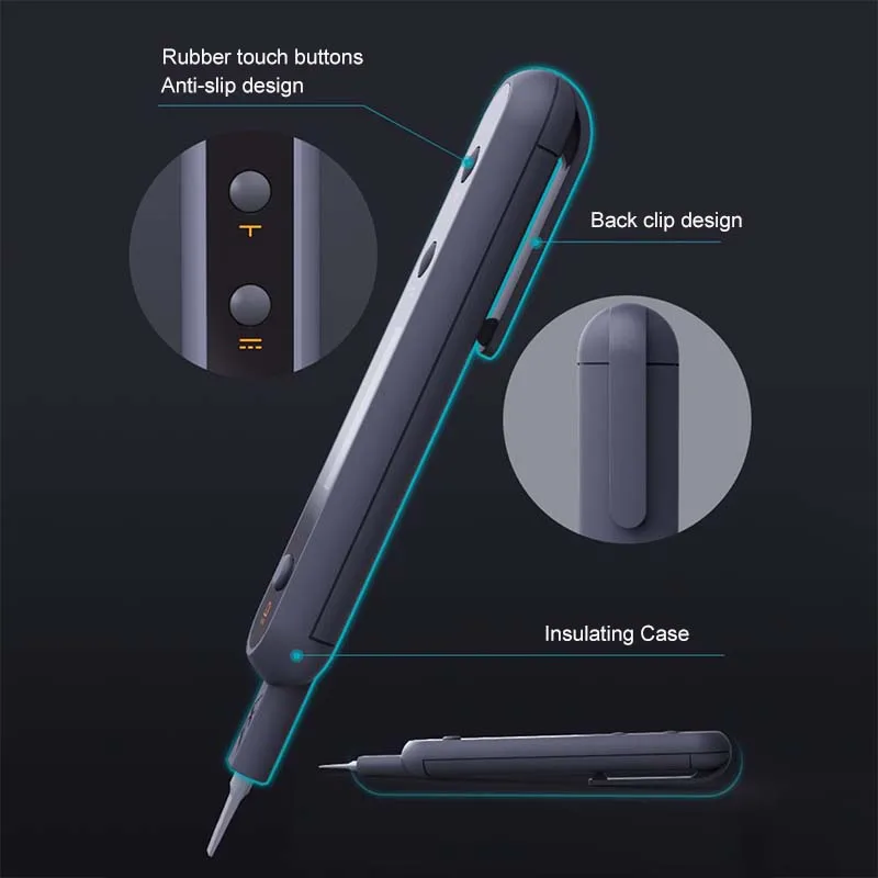 Youpin Jimihome 디지털 전압 검출기 스마트 비접촉 테스터 펜 미터 12-250V AC/DC 전기 센서 테스트 연필 빛