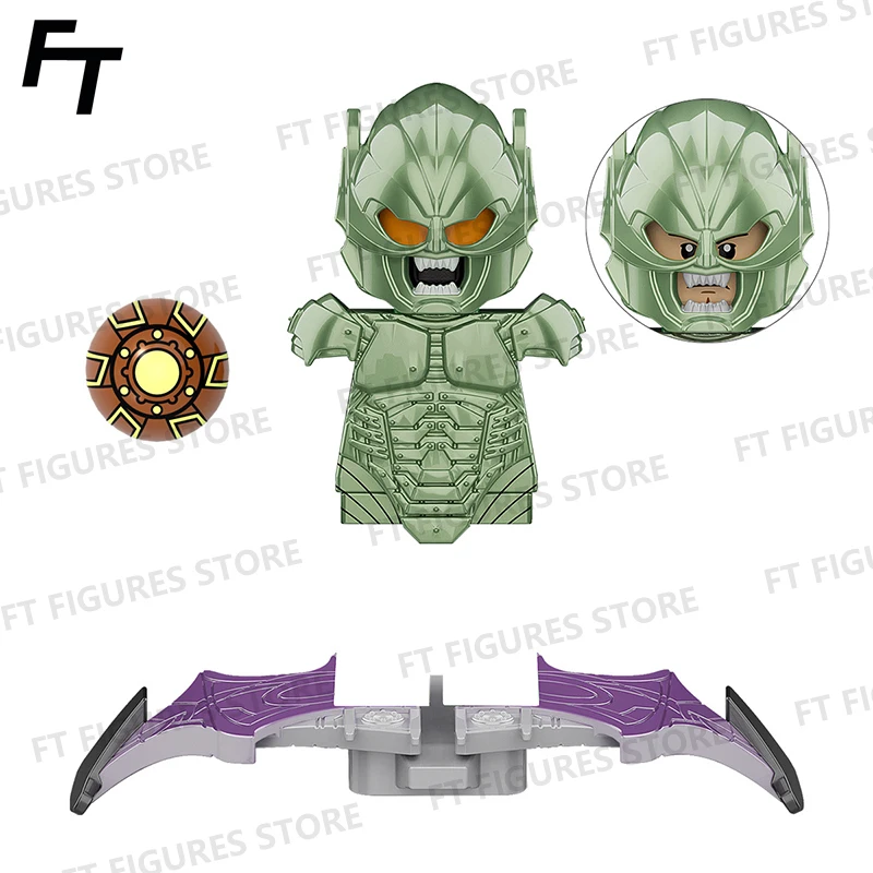 Movie Series Action Figures Green Goblin Mini Bricks Norman Osborn Doll Assemble Building Blocks MOC DIY Toys for Children