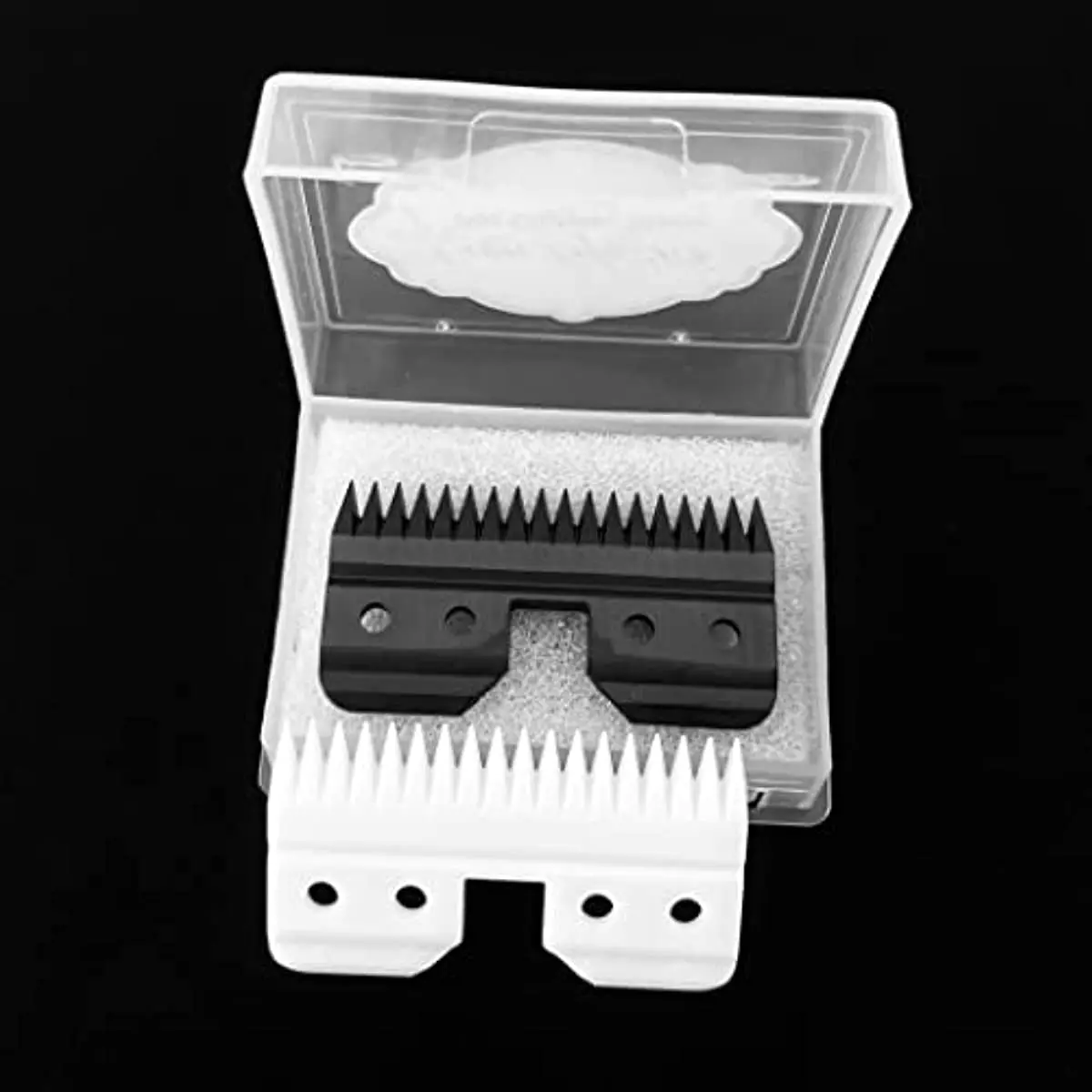 Dog Clipper Blades 2pcs 18 Teeth Clipper Blades Fast Feed Ceramic Blade Pet Dog Grooming Replacement Blades Andis Ceramic Parts