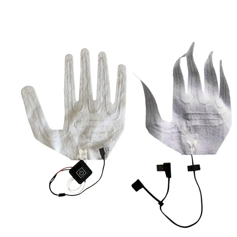 

Glove Heating Sheet Composite Fiber Heated Sheet Electric Heating Pads For Moto Appropriate 1PC USB Heated Pad Winter Warm Glove