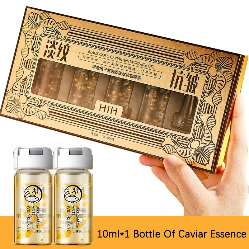 

24K Gold Caviar Facial Collagen Serum Skin Whitening Moisturizer Anti Aging Anti Wrinkle Repair Light Lines Cream Skin Care