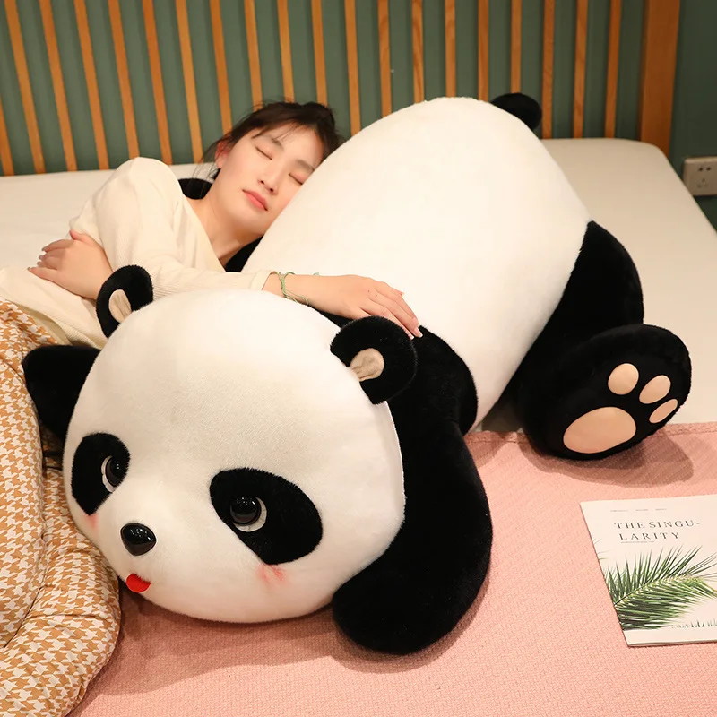 

Hot 105cm Giant Panda Plush Toys Soft Sleep Pillow Cartoon Bear Kawaii Plushie Stuffed Animal Doll Classic Kids Birthday Gifts
