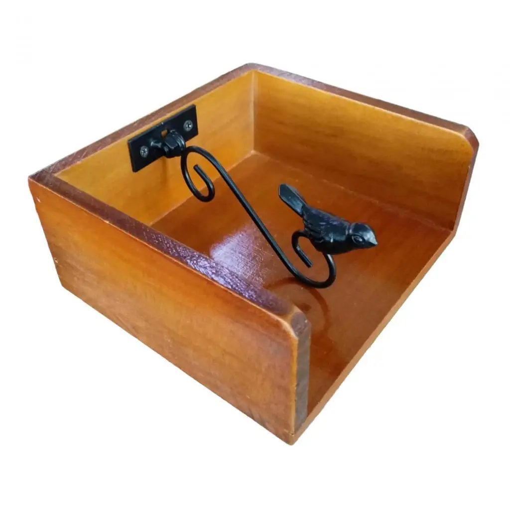 

Wooden Napkin Holder Tableware Tissue Holder for Kitchen Bathroom Countertop