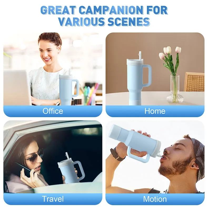 Tappi Anti-Fuoriuscita Per Stanley Cup - 6 Pezzi In Silicone Per Tazze 30oz/40oz - Foto 2