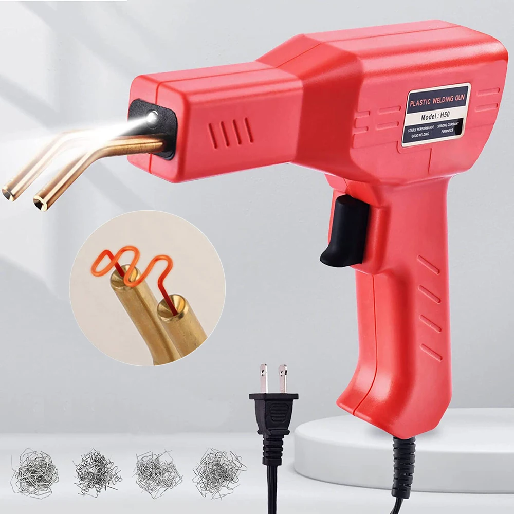 electric soldering iron kit Hot Stapler PVC Plastic Welder Heat Gun welding machine plastic bumper soldering iron garage tools Car bumper Repair kits electric soldering iron kit