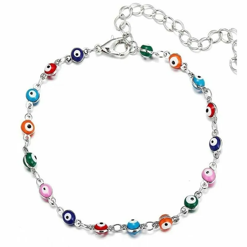 European and American Devil's Eye Foot Chain Creative Girl High End Simple Fashionable Christmas Leg Chain ankle chains toe foot bracelet fashion accessories