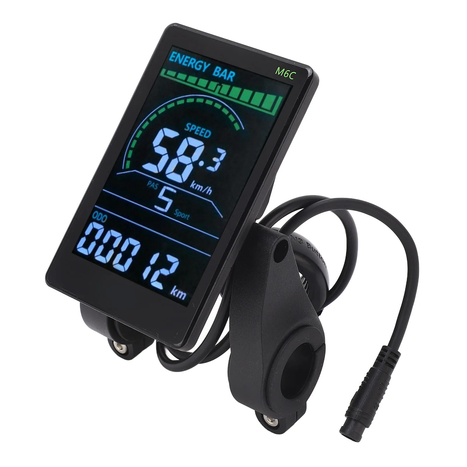 Écran LCD S866 22,2 Mm Pour Vélo Électrique 24V 36V 48V - Étanche Et Multifonction