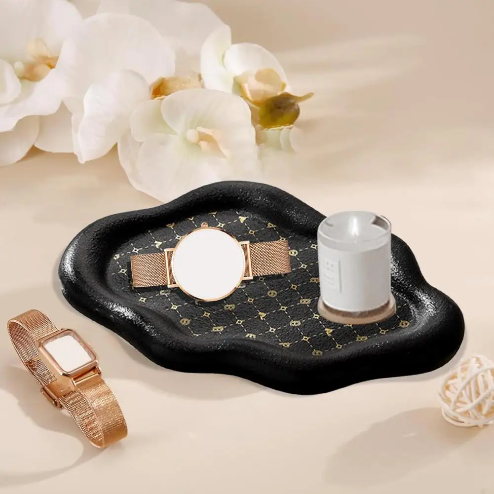 Sieraden Opbergbak Sieraden Organizer Tray Elegant Keramisch Sieraden Dienblad Met Wolk Vorm Ontwerp Voor Armbanden Ringen Parfum