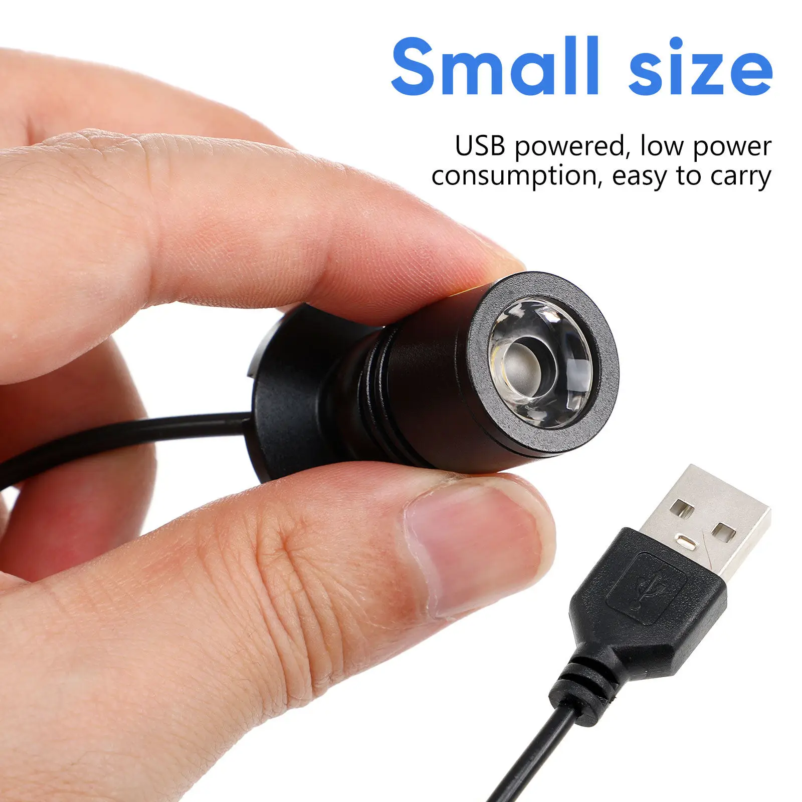 보석 디스플레이용 USB 스포트라이트 LED 스팟 조명 실내용 흰색 소형 USB 전원 조절식 스포트라이트 휴대용 미니 램프
