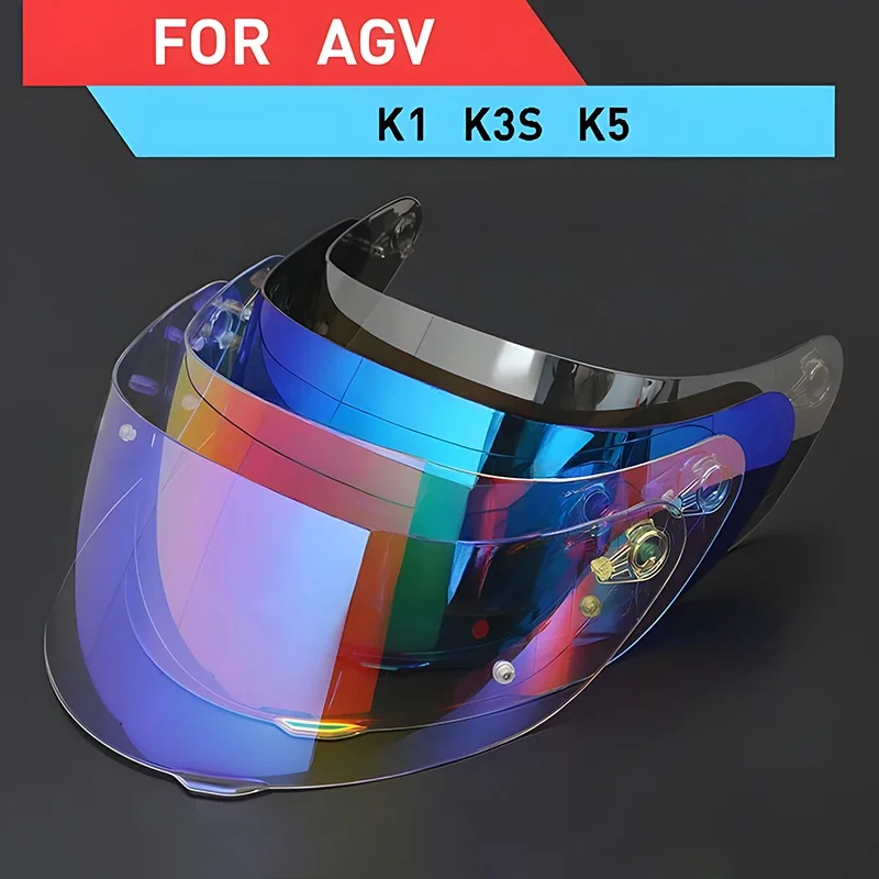 

For AGV K5 K5S K5-S K3SV K1 K1S Compact ST Motorcycle Helmet Visor Lens Shield Glasses Full face Pin Accesorios Para Moto Casque