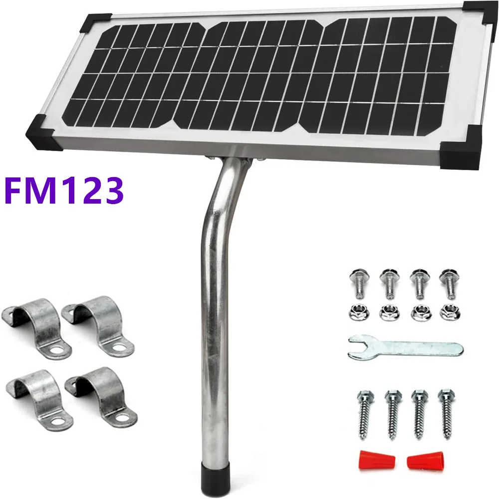 10 Watt Solar Panel Kit Compatible with Mighty Mule Automatic Gate Openers Replace# FM123