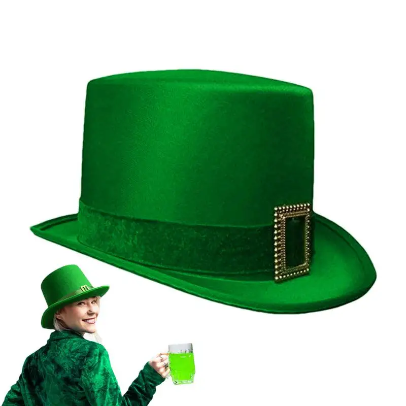 

2024 New St Patricks Day Irish Top Hat Hats Decorations Home Party Decor Cosplay Costume Props Mens Costume Accessory For Women
