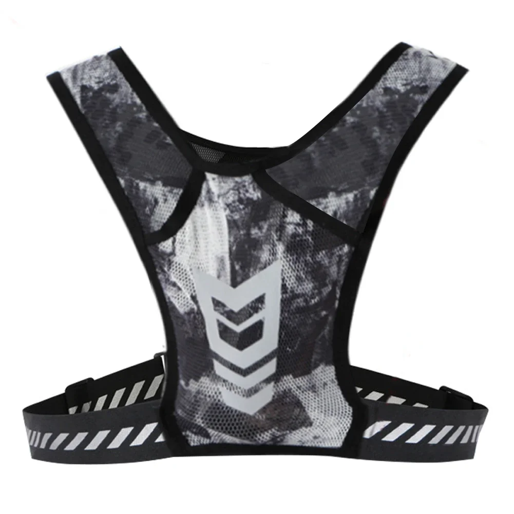 Reflective Running Backpack Mesh Breathable Mobile Phone Pouch Lightweight Elastic Women Men Large Capacity for Jogging Fitness 2