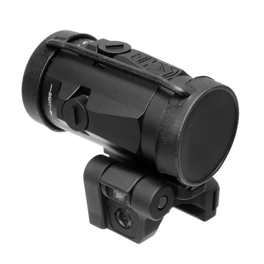 MAGORUI 3x Magnifier Scope Sight with Adjustable QD Flip To Side Mount for Red Dot Sights Hunting Laser Sight 4