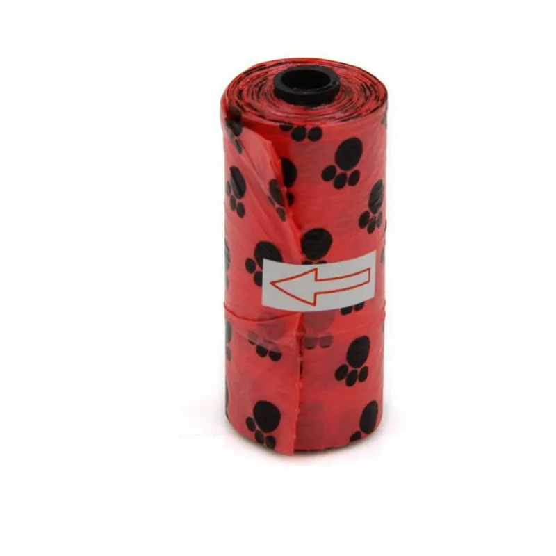 10Roll/150PCS Degradable Pet Dog Waste Poop Bag Printing Doggy Bag Pet Waste Clean Poop Bags Multi Color pet accessories dog poop bags pet supplies