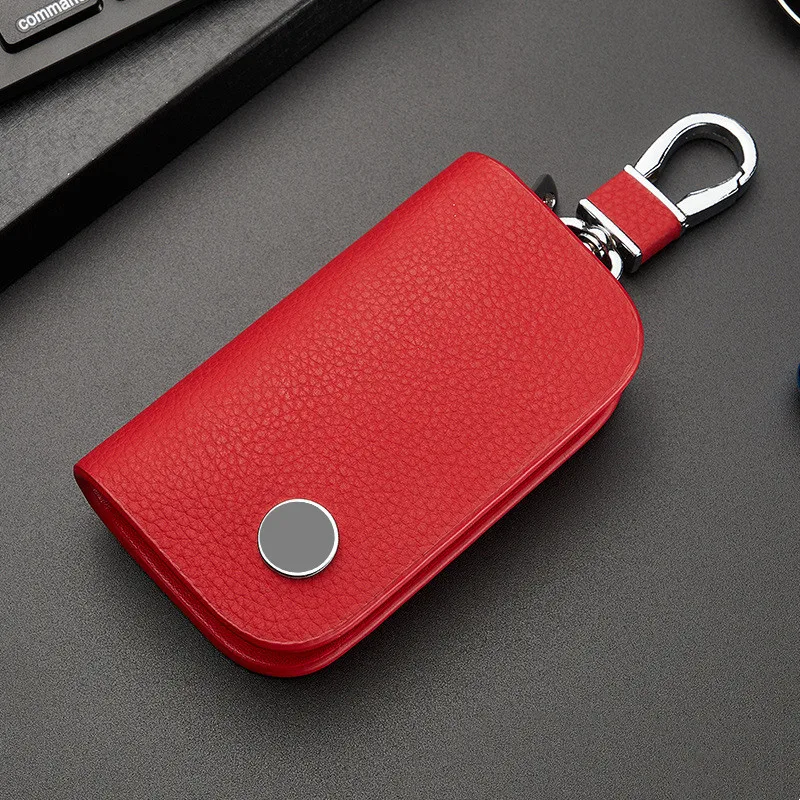 Luxurious Genuine Leather Car Key Holder and Wallet