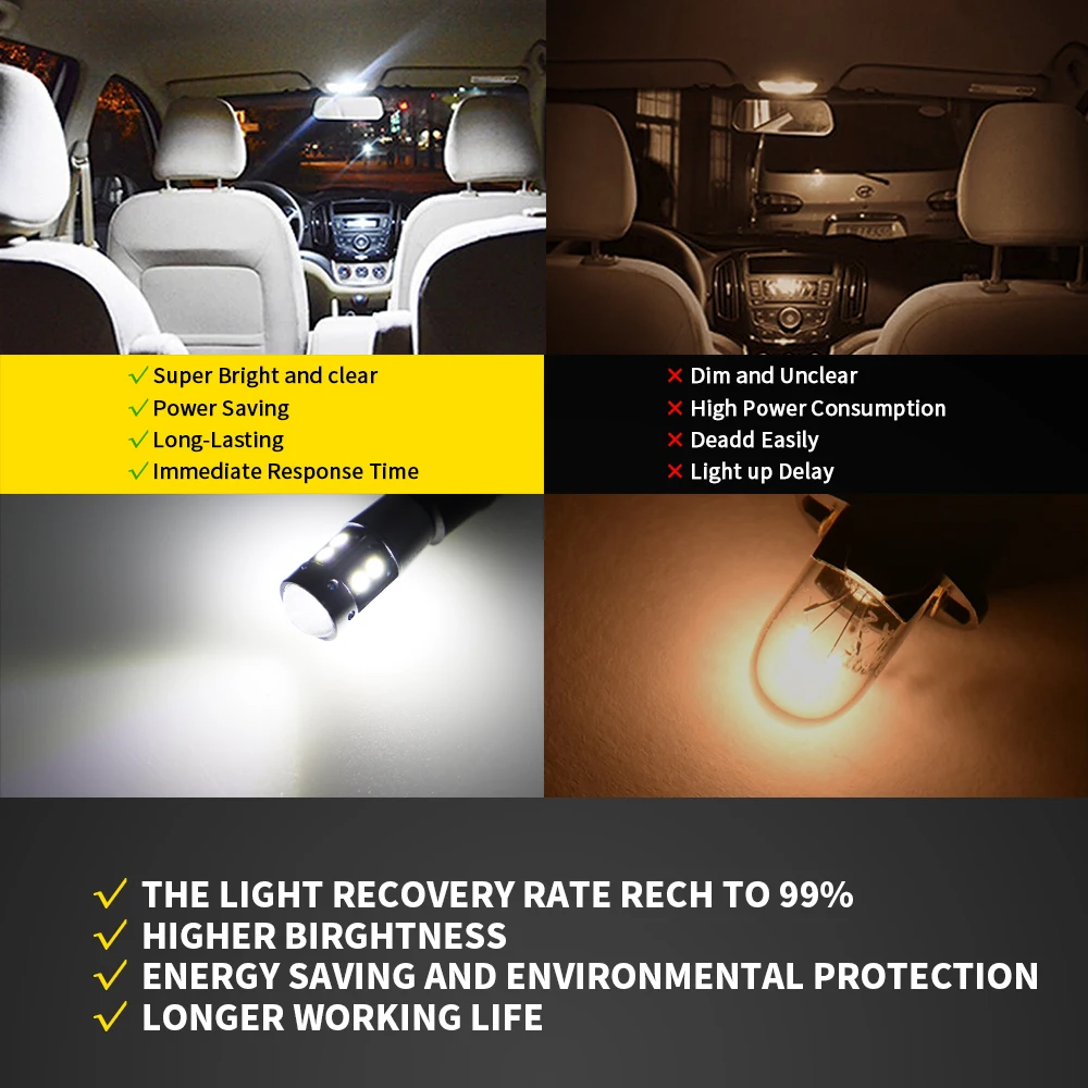 10x ���� ǰ�� T10 W5W ���� ���� 3030 LED �ڵ��� ���׸��� ���� �� �� ��Ŀ ���� 168 194 LED �ڵ� ���� ���� ����