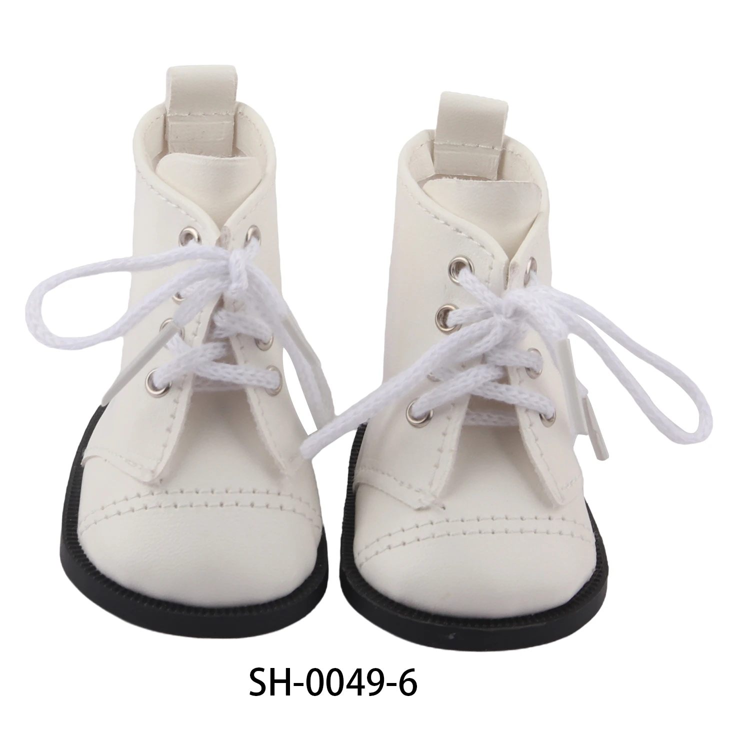 7Cm Doll Boots Pink Leather Cloth Denim Shoes Sneakers Fit 18 Inch American Doll&43cm Baby New Born Doll Girl`s Accessories Toy