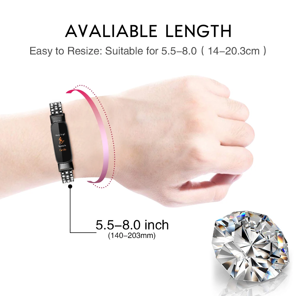 Fitbit Luxe ݼ  ո Ʈ, Fitbit Luxe η ƿ ð , ̾Ƹ    ü Ʈ