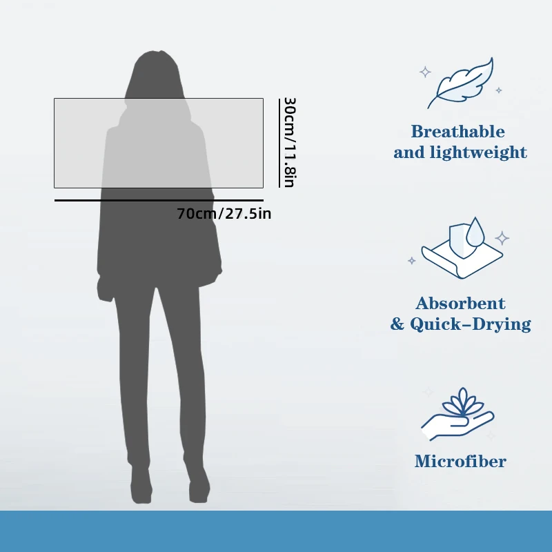 Description Picture 3 of itemQuick-Drying Microfiber Hand Towels For Spa, Yoga, Fitness, And Bathroom - Super Absorbent And Multipurpose