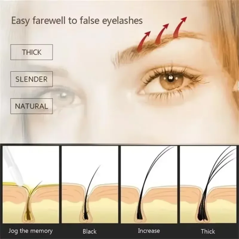 Fast Eyebrow Growth Serum Eyelash Hair Growth Anti Hairs Loss Prevent Baldness Fuller Thicker Lengthening Eyebrow Makeup