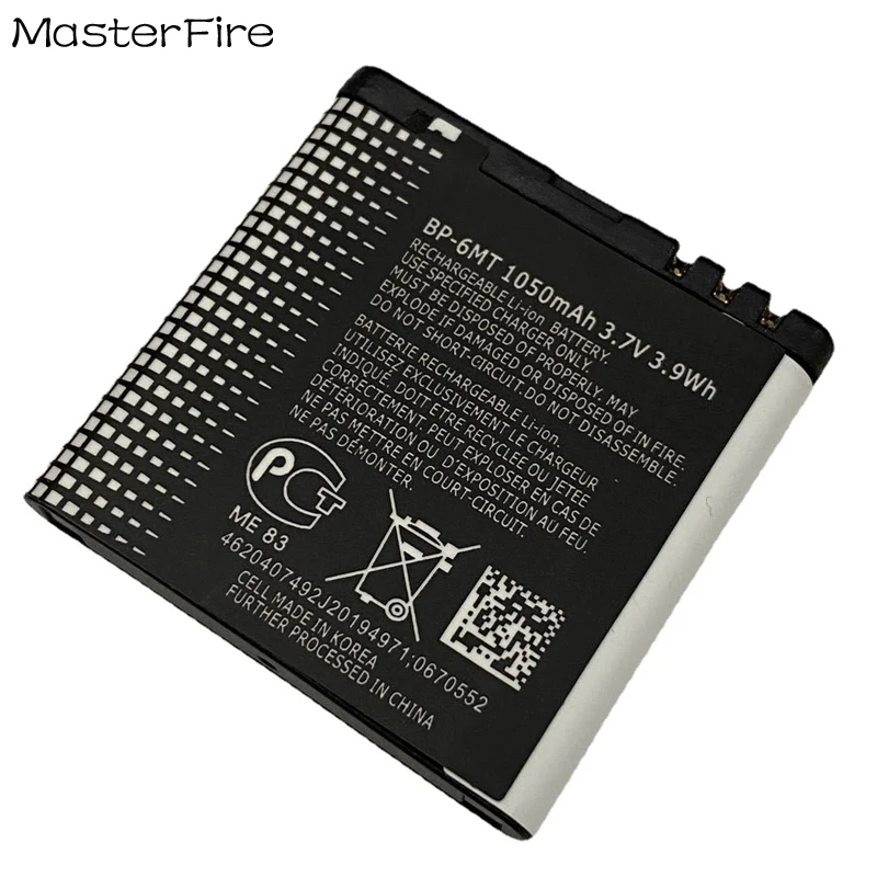Commercio All'Ingrosso Bp-6Mt Bp6Mt 1050Mah 3.7V Batteria Al Litio Di Ricambio Per Nokia E51I N78 N81 N82 N81-8G E51 5610 6110 6720 6720C