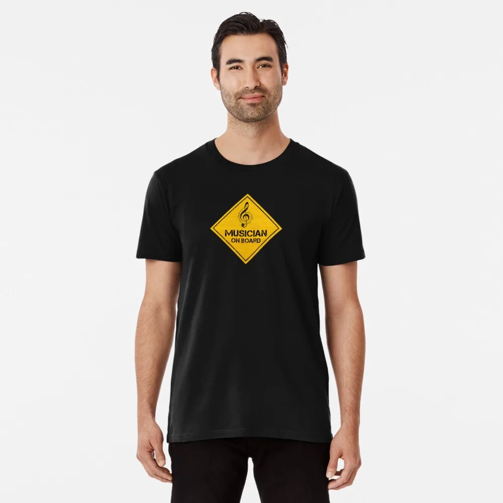 

Musician On Board - Stickers For Cars Premium T-Shirt Anime Graphic T-shirts For Men Clothing Women Short Sleeve Tees