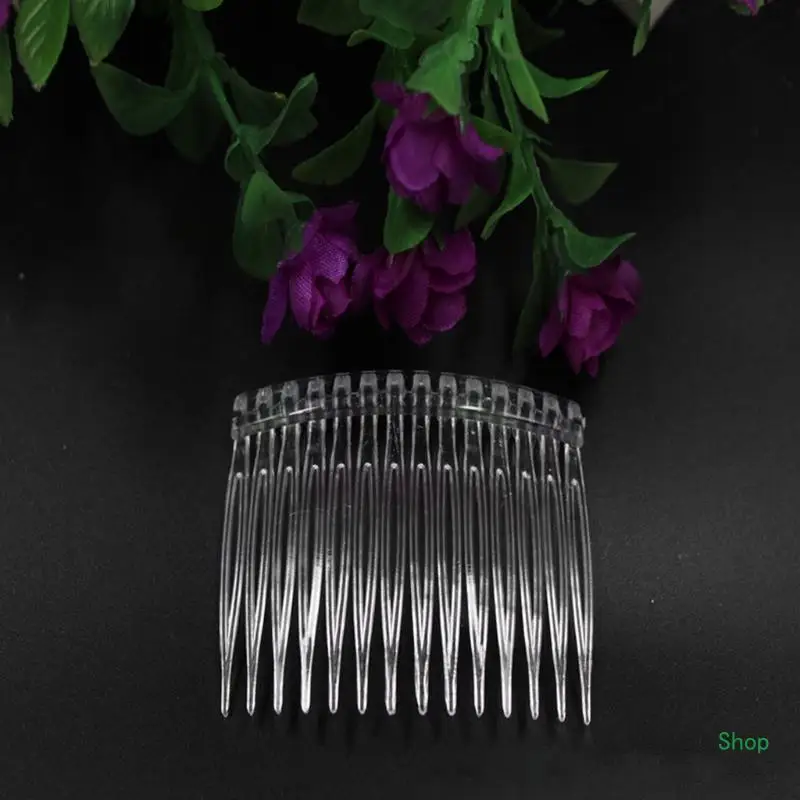 

Dropship Elegant Transparent Design Hair Comb Nonslip Ponytail Holder for Girls Styling