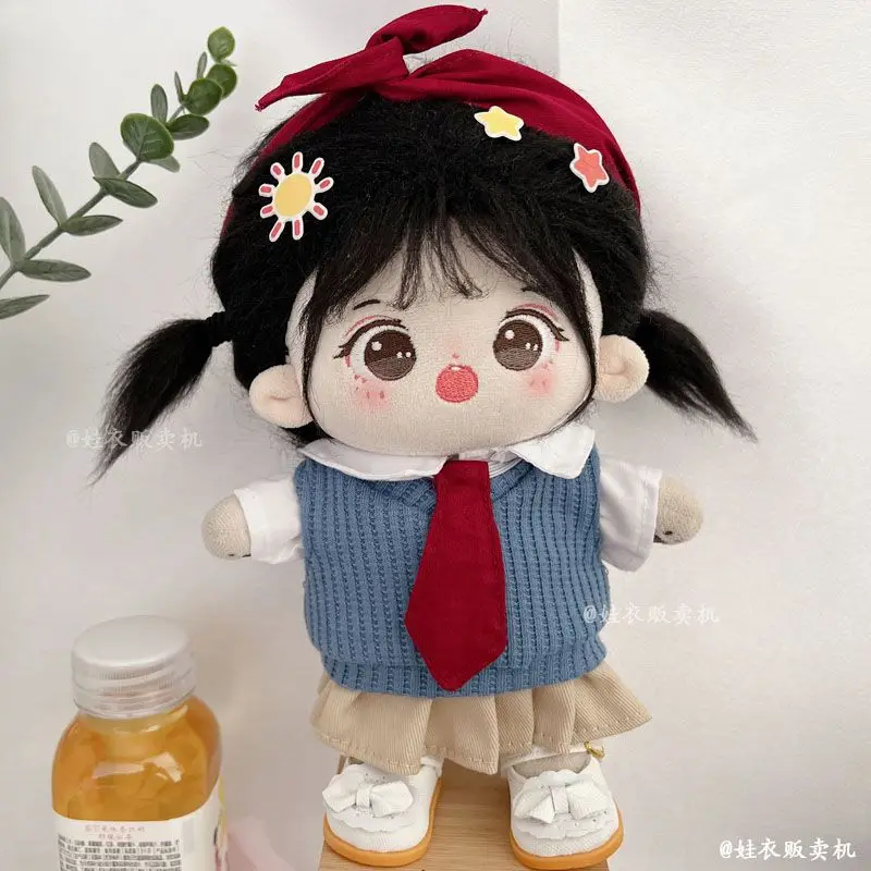 Cotton doll clothing 20cm college style superior school uniform 20cm set no attribute doll changing 2