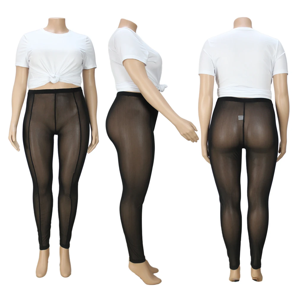 Translucent-fleece Lined Tights For Dark Skin